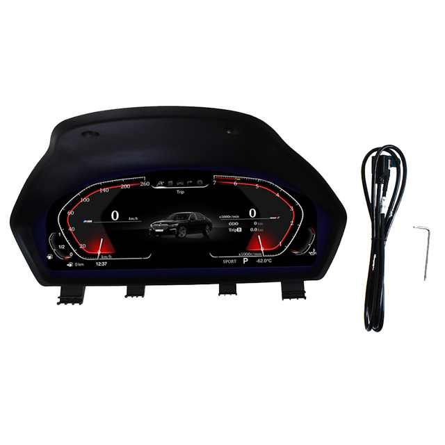 12.3" Android System DSP GPS Car Digital Instrument Dashboard Speedometer LCD Cluster Display BMW 3 F30 F32 F83 320i 1 Year