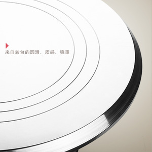 Aluminum Alloy Baking Turntable 10 Inch Round Cake Decorating Tool With Plastic Base For Cake Making - Product Image 3