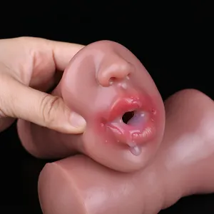 SXXY a forma di bocca maschile masturbatore tazza in Silicone Pussy 3D bocca artificiale per il pene eiaculazione masturbatore per gli uomini