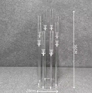 <span class=keywords><strong>Portacandele</strong></span> in Acrilico Leggero Design Trasparente per Decorazioni Matrimoniali - Product Image 4