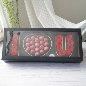 Kotak Hadiah Mewah Bentuk Hati untuk Hari Valentine Ibu, Pernikahan, Romantis, Aku Mencintaimu, Kemasan Bunga, Laminasi Matt, Embossing - Product Image 2