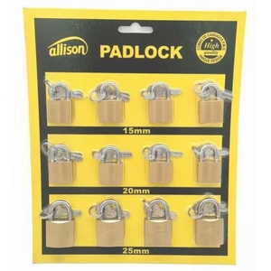 Candado Pequeño Samhoo de Latón Antirrobo, Color Personalizado, Impermeable, Resistente al Óxido, con 3 Llaves, Venta al por Mayor de Fábrica <span class=keywords><strong>China</strong></span>, Modelo NO106 - Product Image 2