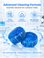 Tablettes nettoyantes pour cuvettes de toilettes longue durée, jusqu'à 300 chasses d'eau, pack économique, désodorisant automatique pour toilettes