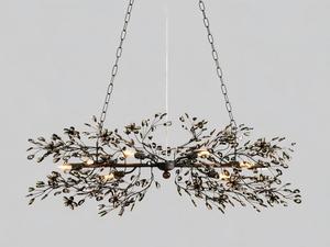 Lustre linéaire Long Fiore en cristal pour escalier, lustre pour salon, villa, lampe suspendue de luxe, <span class=keywords><strong>d</strong></span>écoration intérieure - Product Image 5