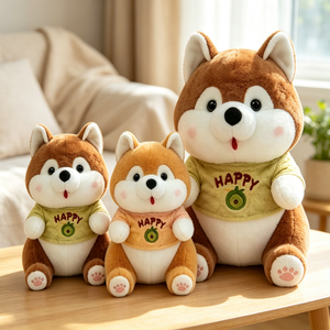 Peluche Realistico di Husky Super Morbido con Maglietta Grafica, Regalo Carino per Amanti dei Cani e Bambini - Product Image 2