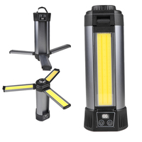 Lampe de travail LED rechargeable portable avec support Cob sans fil Lampe de travail à intensité variable pour application paysagère