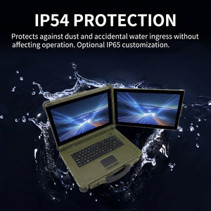 โน้ตบุ๊กอุตสาหกรรมขนาด 15.6 นิ้ว หน้าจอคู่ ทนทาน รองรับ I9 พร้อมพอร์ต Ethernet และพอร์ต Serial มาตรฐานกันน้ำ IP65 ทนต่อแรงกระแทก - Product Image 4