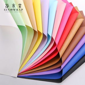 Papel <span class=keywords><strong>de</strong></span> Envolver Flores <span class=keywords><strong>de</strong></span> Color Sólido SINOWRAP, Papel para Envolver Flores Multicolor, Suministros para Floristas, Envoltura para Ramos al por Mayor - Product Image 1
