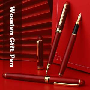 Bolígrafos de Lujo Retro para Regalo Empresarial con Logotipo Personalizado, Bolígrafo de Tinta para Firmas, Grabado, Bolígrafo de Madera para Promoción - Product Image 2