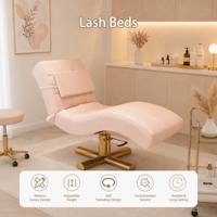 Lit de massage multifonctionnel moderne pliable et réglable avec dossier incurvé pour salon de beauté et usage commercial en salon de séjour - Salon