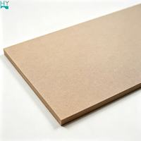 Panneau MDF brut non fini E1 de 18 mm, panneau de fibres à densité moyenne pour la fabrication de meubles et d'armoires, surface lisse 1220x2440 mm