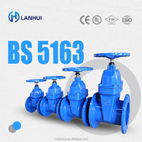 Vanne à opercule assise résiliente en fonte ductile PN16 à brides BS5163, Fabricant OEM/ODM de fonderie de précision NRS