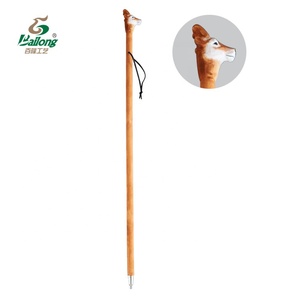 15 anni di fabbrica all'aperto <span class=keywords><strong>polo</strong></span> escursioni testa di animale di legno bastone da passeggio - Product Image 3