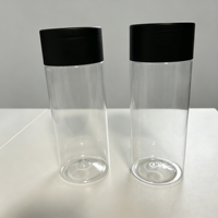 Pot en plastique PET de qualité alimentaire de 600 ml pour l'emballage de jus, de liquides et de desserts