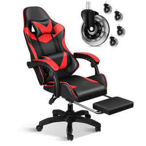 Chaise pivotante ergonomique au design moderne pour le bureau et la maison Chaise de jeu réglable E-Sport avec accoudoirs et pieds à roulettes de style rotatif - Product Image 1