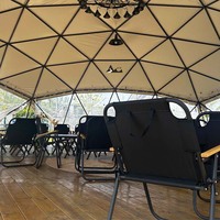 Tente dôme géodésique JLW pour camping, extérieur, 4 saisons, blanche, capacité 50-3600 personnes, idéale pour événements et complexes hôteliers