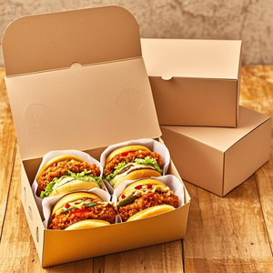 علبة هامبرغر سريعة الوجبات الجاهزة من الدرجة الغذائية في المطاعم والبطاطس المقلية - Product Image 2