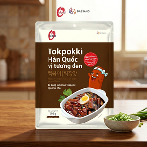 Jjajang Tokpokki Coreano 140g al por Mayor O'food |   Pastel de Arroz Instantáneo con Salsa de Frijoles Negros |   No picante - Product Image 4
