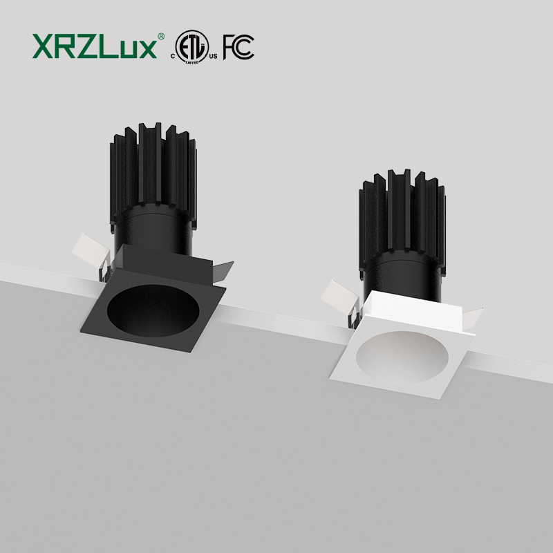 XRZLux встраиваемый потолок Dwonlights IP44 водонепроницаемый квадратный вниз свет 10 Вт анти-блики ETL Светодиодный прожектор для домашнего отеля освещение
