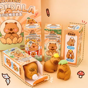 ยางลบดินสอรูปสัตว์คาปิบาร่าน่ารัก ซูโดโดะ กล่องสุ่มของขวัญสุดสร้างสรรค์ ยางลบกล่องคาปิบาร่าการ์ตูน 3 มิติสุดน่ารัก - Product Image 2