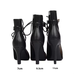 Chaussures de <span class=keywords><strong>danse</strong></span> latine pour femmes Talons hauts Chaussures de <span class=keywords><strong>danse</strong></span> de fête Semelle glissante Bottes de tango de rue Talons personnalisés 7cm 9.5cm 11cm - Product Image 5
