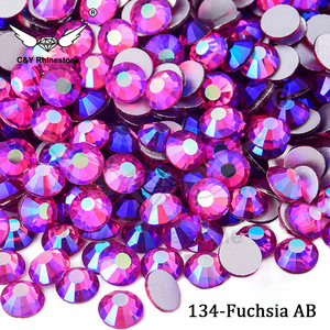 CY Y9 all'ingrosso della fabbrica di colore <span class=keywords><strong>vetro</strong></span> AB pietra piatta di fissaggio a freddo Non caldo strass di cristallo - Product Image 2