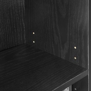 <span class=keywords><strong>OUHAN</strong></span> Bibliothèque moderne réglable à 3 niveaux Mobilier de maison simple avec fonction pliable pour cuisine, école ou salle de bain - Product Image 6
