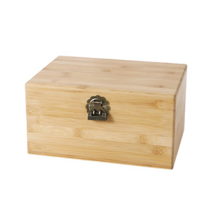 Double Layer Bamboo <b>Storage</b> <b>Box</b> Rectangular Covered With <b>Drawer</b> For Documents Medicine And Miscellaneous Items - Product Image 5