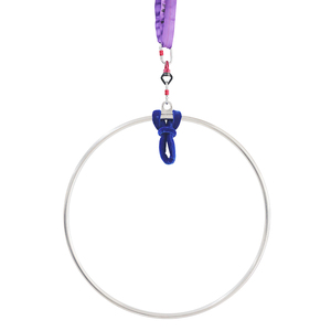 Ensemble de cerceaux Lyra aériens 85cm 95cm Cerceaux à un point en acier inoxydable <span class=keywords><strong>Cirque</strong></span> pour débutants Kit d'anneaux aériens Équipement - Product Image 2