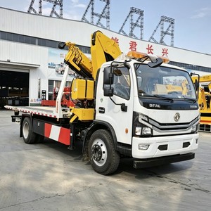 Dongfeng DFAC 4x2 Camión Grúa de Plataforma Plana de 5 Toneladas con Grúa Articulada, Camión de Recuperación de Plataforma Deslizante de Alta Calidad - Product Image 4