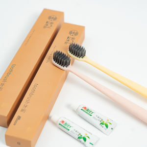 Cepillo de dientes desechable para hotel, venta al por mayor, logotipo personalizado, respetuoso con el medio ambiente, mango de PP, kit de viaje con juego de pasta de dientes - Product Image 3