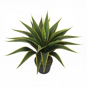 Planta Artificial de <span class=keywords><strong>Agave</strong></span> de Alta Calidad de 55 cm, Bonsái Artificial para Decoración de Jardín y Balcón - Product Image 1