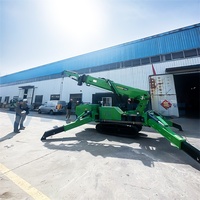 Nacelle télescopique certifiée CE 1-8 tonnes 8m 10m 24m Grue araignée tout-terrain avec moteur et pompe