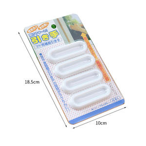 ตู้บาน<span class=keywords><strong>เลื่อน</strong></span><span class=keywords><strong>ประตู</strong></span><span class=keywords><strong>กระจก</strong></span>แบบมือจับเหนียวขนาดเล็ก4ชิ้นมือจับกาวติดหน้าต่างบ้านสำหรับเก็บของจิปาถะในครัวเรือน - Product Image 3