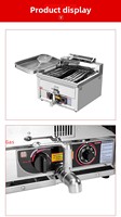Freidora Industrial de Acero Inoxidable BAODING BDH-17L de 17L para Gas LPG/LNG, 26kg, 1 Año de Garantía, Temperatura Constante, para Pollo Frito