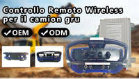 Équipement industriel télécommandé par radio, étanche IP68 pour grue de camion, portée de 50 à 500 m et batterie rechargeable