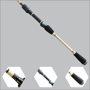 Canne da Spinning Ultraleggere in Fibra di Carbonio Personalizzate 1.9m/2.1m/2.2m 2 Pezzi con Azione Rapida e Manico in Schiuma EVA Nera - Product Image 3