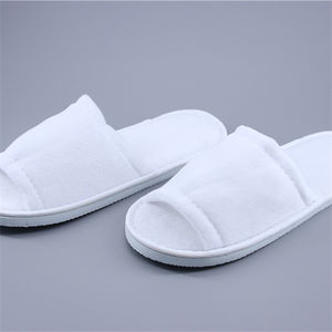 आरामदायक डिस्पोजेबल लक्जरी होटल चप्पल खुली/बंद पैर की अंगुली टिकाऊ कोरल फ्लेक्स टेरीनी लिनन बेडरूम शॉवर यात्रा के अनुकूल - Product Image 4