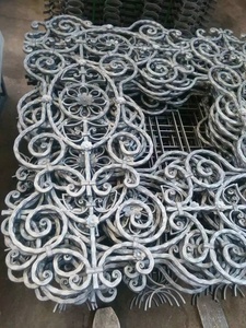 OUYA Garden Gate <strong>Used</strong> Forged Steel Panel Decorative Rosettes <strong>Iron</strong> for <strong>Sale</strong> - Product Image 3