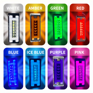 12/24 Volt LED <span class=keywords><strong>Clignotant</strong></span> Signal Voyant Blanc Ambre Rouge Vert Bleu pour Remorque Camion Voiture-Feu arrière latéral supplémentaire Nouveau - Product Image 4