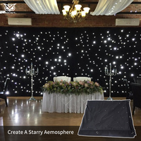 Toile de fond lumineuse LED en forme d'étoile pour la décoration de scène de mariage