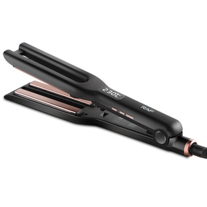 Professional Hair Straightener Electric Flat Iron PTC Heater Temperature Display French Portable for Household Hotel RV Use - Product Image 1