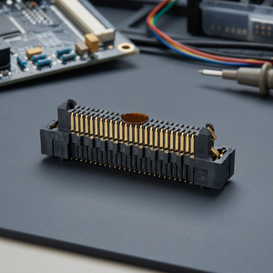 Samtec ERM8-030-05.0-L-DV-L-TR High Speed Board to Board Connector 0.50mm Pitch 30 Position 10 Row SMT <b>Tape</b> Reel USA - Product Image 1