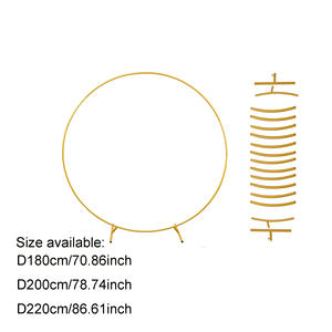 Decorazione per matrimonio sfondo ad <span class=keywords><strong>arco</strong></span> con supporto per sfondo a forma rotonda da 5/6,6 piedi supporto per matrimonio in metallo per <span class=keywords><strong>arco</strong></span> a palloncino in ferro - Product Image 3