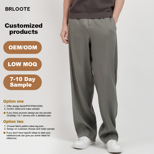 <span class=keywords><strong>Pantalones</strong></span> Casuales de <span class=keywords><strong>Lino</strong></span> para Hombre BRLOOTE, <span class=keywords><strong>Pantalones</strong></span> Rectos de Mezcla de <span class=keywords><strong>Lino</strong></span>, Teñido Liso, Antiarrugas, Transpirables, <span class=keywords><strong>Pantalones</strong></span> Deportivos Personalizados de Verano - Product Image 1