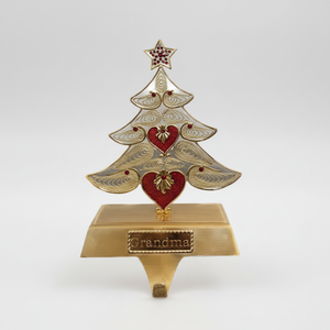 Cintre de bas d'arbre d'or pour le bas d'arbre d'or en métal et la décoration de fête de Noël créent de belles vacances - Product Image 1