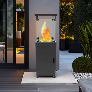Moderno jardín terraza al aire libre hierro cuadrado <span class=keywords><strong>Gas</strong></span> chimenea pozo <span class=keywords><strong>de</strong></span> fuego infrarrojo LPG <span class=keywords><strong>Gas</strong></span> Patio 30KG <span class=keywords><strong>Calentador</strong></span> productos <span class=keywords><strong>De</strong></span> Invierno - Product Image 1