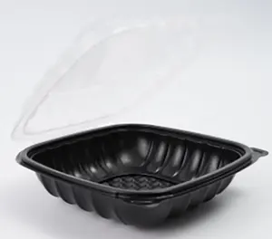 Tiya Plastic Food Container Thermoforming Carryout Food container With transparent Hinge