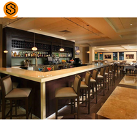 Comptoir de bar de boîte de nuit Shinestone personnalisé LED rougeoyante barre mobile avec lumière LED comptoir de bar extérieur pour la fête