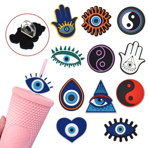 Очаровательное платье для кормления, соломенная крышка из ПВХ, очаровательные топперы, серия доктор стетофон, медицинское сердце, соломенные амулеты-топперы - Product Image 5